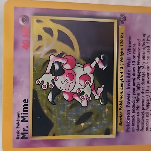 POKEMON~Mr. Mime Holo Rare # 6/64 Jungle - Picture 5 of 11